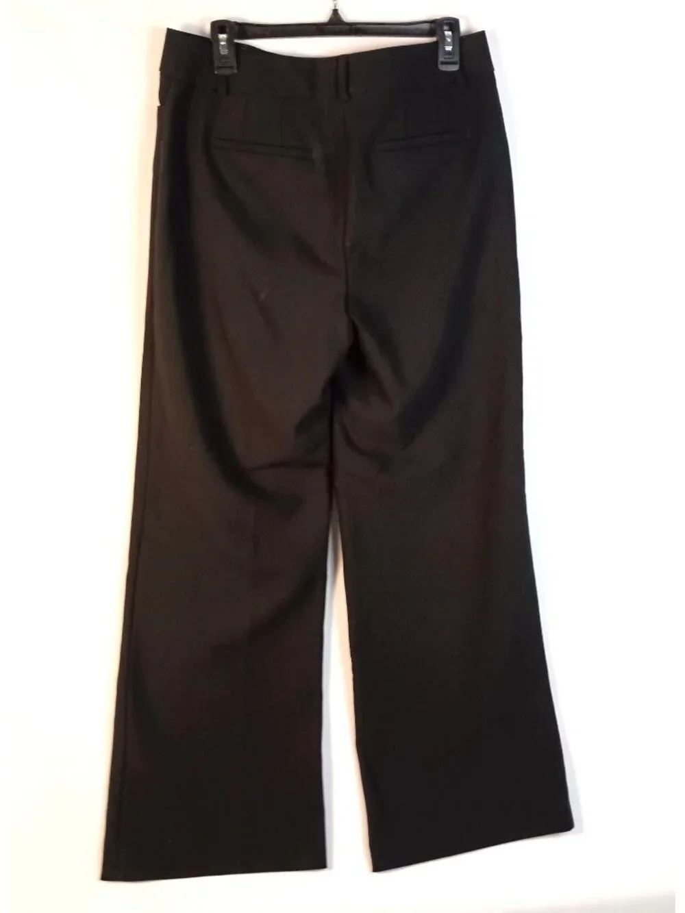 Ann Taylor LOFT Curvy High Waist Wide Leg Trouser Pants Black Women Size 6 - Picture 3 of 7